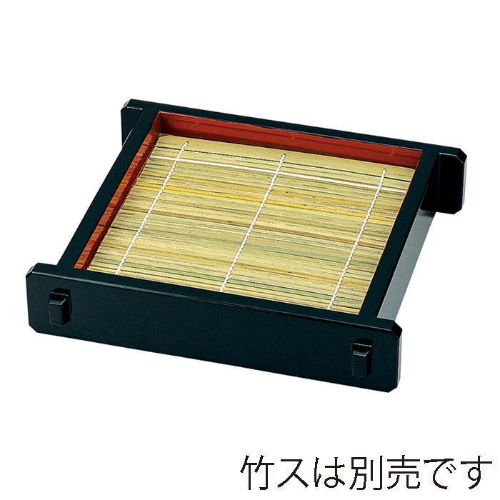 福井クラフト そばセイロ　ツノセイロ　小　底板無 黒内朱 45014240 1個（ご注文単位1個）【直送品】