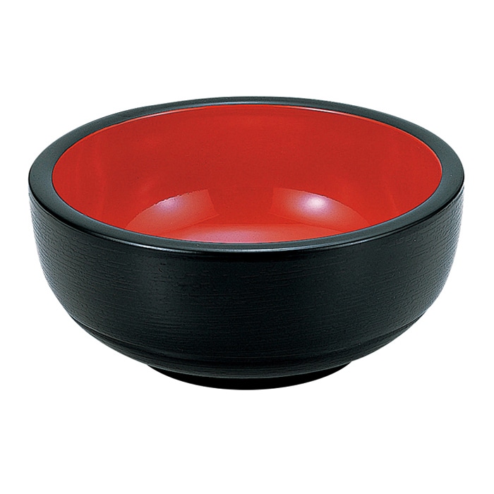 福井クラフト 鉢　7寸　がんこ浅鉢 黒刷毛目　内朱 45014450 1個（ご注文単位1個）【直送品】
