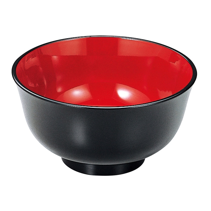 福井クラフト 鉢 5.8寸 福禄鉢 黒 内朱 45150590 1個(ご注文単位1個)【直送品】