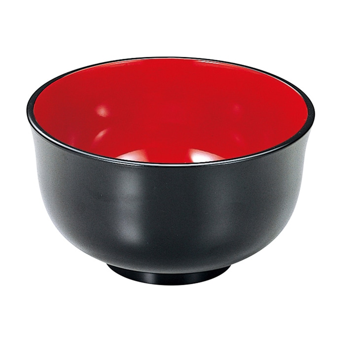 福井クラフト 鉢 6.3寸 福禄鉢 黒 内朱 45150600 1個(ご注文単位1個)【直送品】