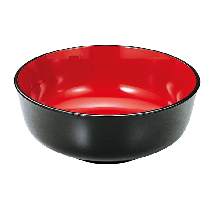 福井クラフト 鉢 8寸 福禄鉢 黒 内朱 45150620 1個(ご注文単位1個)【直送品】