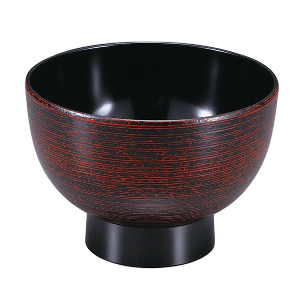 福井クラフト 丼 4.3寸 河和田椀 絞り刷毛目 内黒 45150720 1個(ご注文単位1個)【直送品】