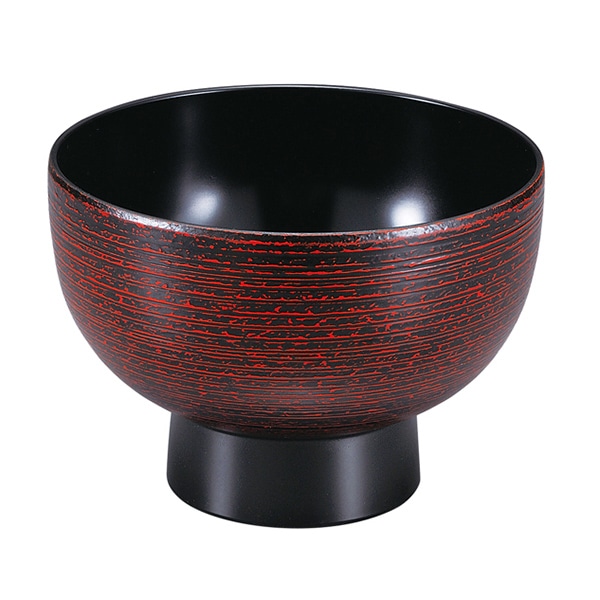 福井クラフト 丼 4.3寸 河和田椀 絞り刷毛目 内黒 45150730 1個(ご注文単位1個)【直送品】
