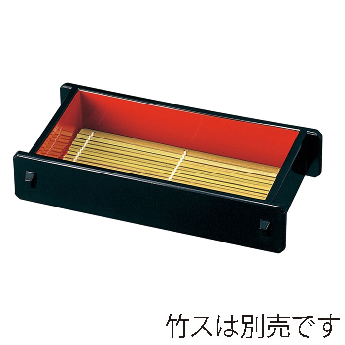 福井クラフト 7寸長手ツノセイロ 底板付 黒内朱 46191140 1個(ご注文単位1個)【直送品】