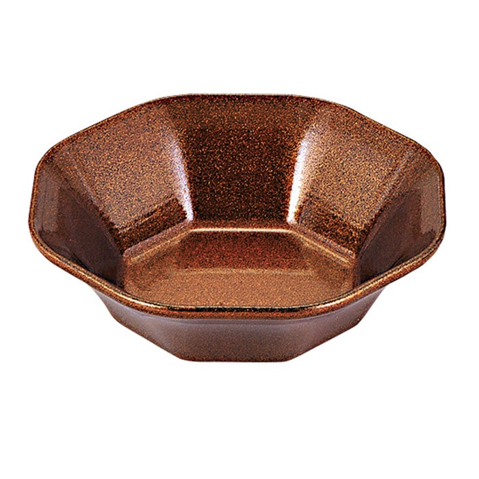 福井クラフト 松花堂用小鉢　ニュー亀甲八角鉢 オール梨地 48010670 1個（ご注文単位1個）【直送品】