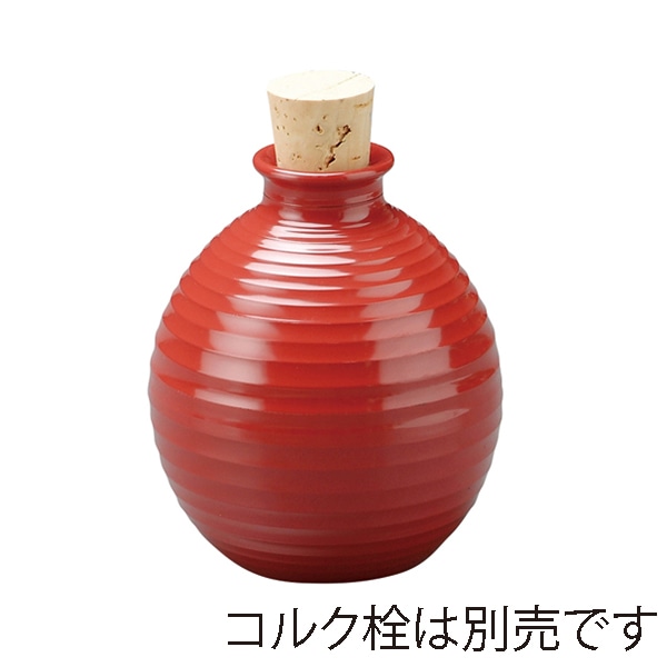 福井クラフト 3人用ロクロ目つゆ入 朱 48011100 1個(ご注文単位1個)【直送品】