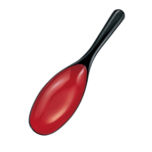 福井クラフト ABS樹脂　なすレンゲ 黒内朱塗 48140840 1個（ご注文単位1個）【直送品】