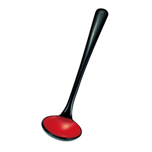 福井クラフト アクリル樹脂　シュガースプーン 黒内朱 48161510 1個（ご注文単位1個）【直送品】