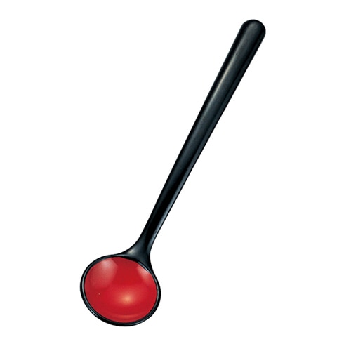 福井クラフト ABS樹脂　ピーナッツスプーン　小 黒内朱塗 48161520 1個（ご注文単位1個）【直送品】