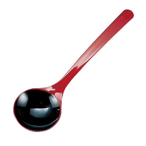福井クラフト ABS樹脂　お玉スプーン 朱内黒塗 48161610 1個（ご注文単位1個）【直送品】