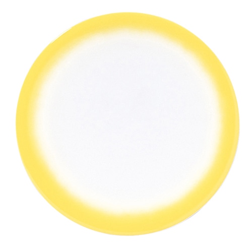 福井クラフト 耐熱φ150寿司皿　ぼかし塗 イエローぼかし 50252481 1個（ご注文単位1個）【直送品】