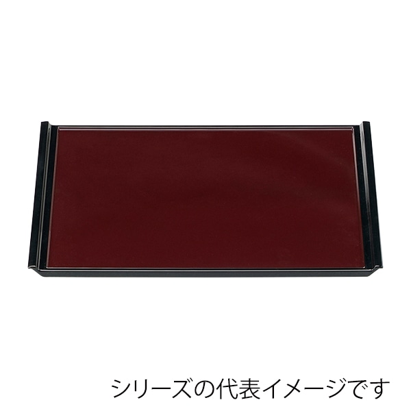 福井クラフト 長角トレー　尺2　フライト盆 新溜天黒SL 50300140 1枚（ご注文単位1枚）【直送品】