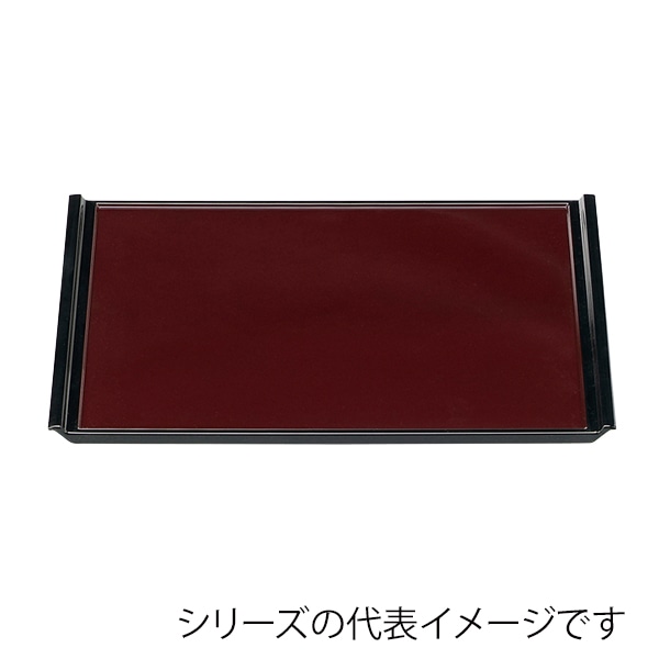 福井クラフト 長角トレー　尺4　フライト盆 新溜天黒SL 50300160 1枚（ご注文単位1枚）【直送品】
