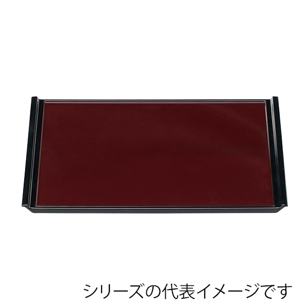 福井クラフト 長角トレー　尺6　フライト盆 新溜天黒SL 50300180 1枚（ご注文単位1枚）【直送品】