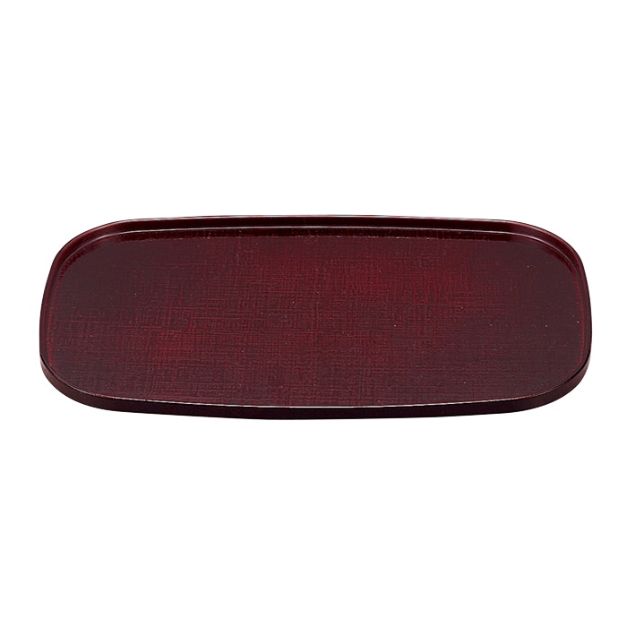 福井クラフト ミニトレー　9.5寸　布目小判盆 新溜 50300920 1枚（ご注文単位1枚）【直送品】