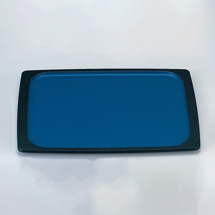 福井クラフト ミニトレー　尺0　胴張盆 ブルーメタ普賢　弱SL 50302190 1枚（ご注文単位1枚）【直送品】