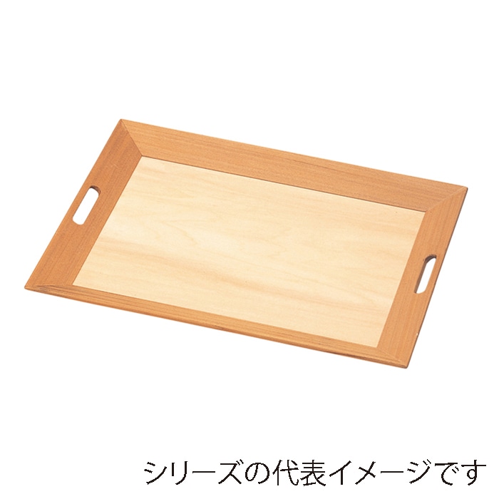 福井クラフト 木製脇取盆　尺6 白木クリアー仕上 50302230 1枚（ご注文単位1枚）【直送品】