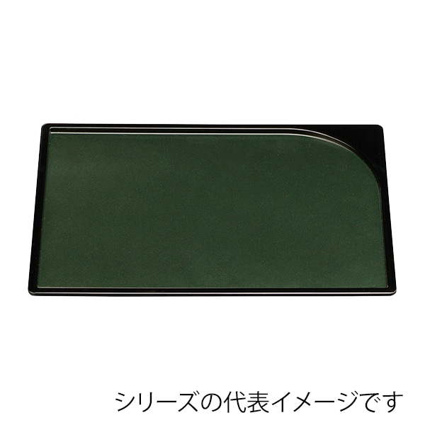 福井クラフト 長角トレー 尺1 袖型盆 グリ-ンパール毘沙門天塗SL 50409860 1枚(ご注文単位1枚)【直送品】