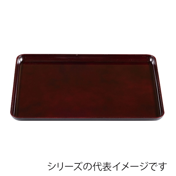 福井クラフト 長角トレー　尺7　重厚型　戦国長手盆 溜毘沙門天塗SL 50410530 1枚（ご注文単位1枚）【直送品】