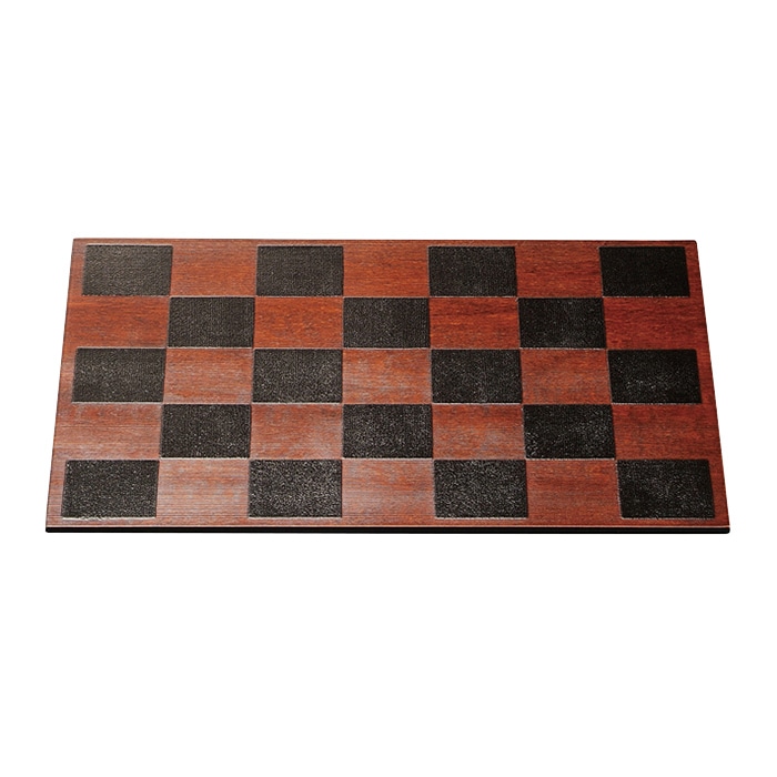 福井クラフト 敷膳 尺4 ダイヤ長角マット 茶市松 50411900 1枚(ご注文単位1枚)【直送品】