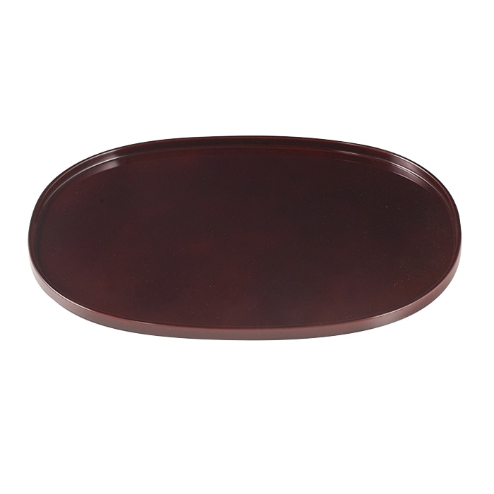 福井クラフト 小判盆 尺5 溜毘沙門天塗 50500020 1枚(ご注文単位1枚)【直送品】