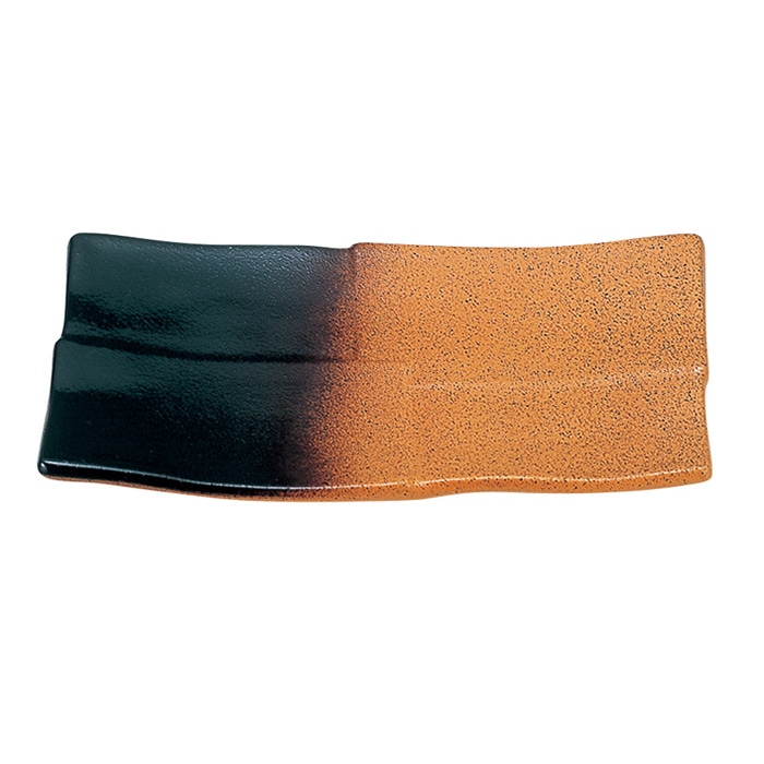 福井クラフト 耐熱6.5寸市松焼物皿 鉄彩ボカシ 51302110 1個(ご注文単位1個)【直送品】