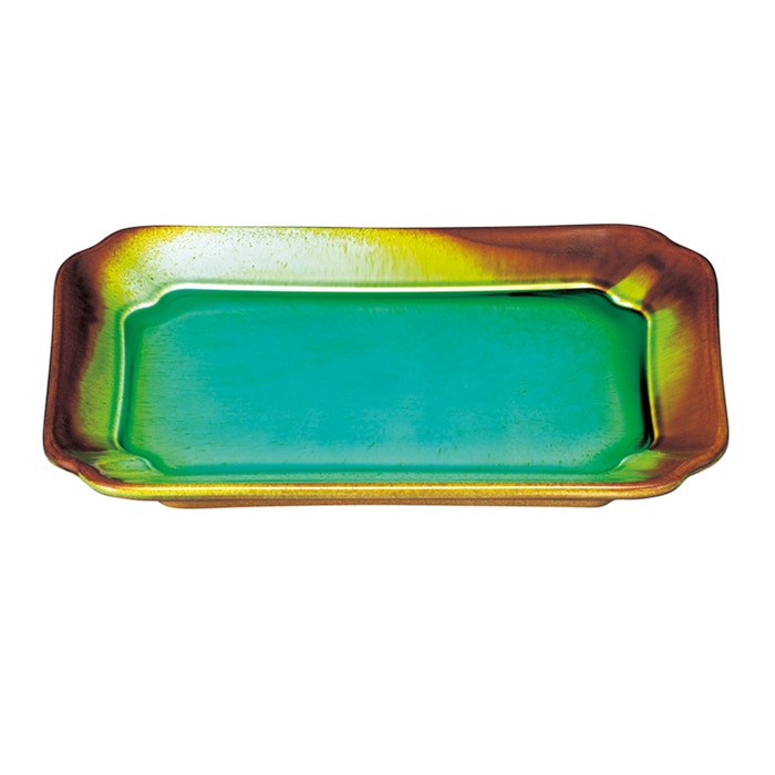 福井クラフト 耐熱7寸木瓜焼物皿 ブルー伊良保 51302210 1個(ご注文単位1個)【直送品】