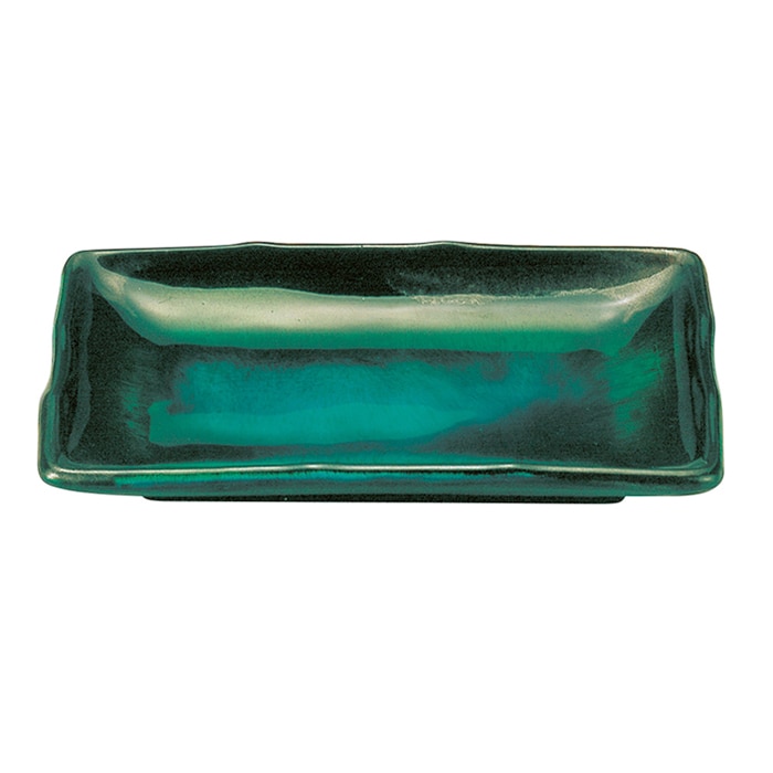 福井クラフト 耐熱7寸波渕焼物皿 ブルー流し 51302280 1個(ご注文単位1個)【直送品】