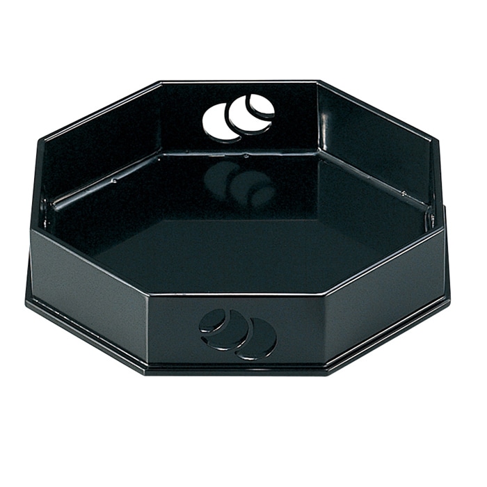 福井クラフト 前菜盛器　6.5寸つぼつぼ八角盛器 黒 51306060 1個（ご注文単位1個）【直送品】