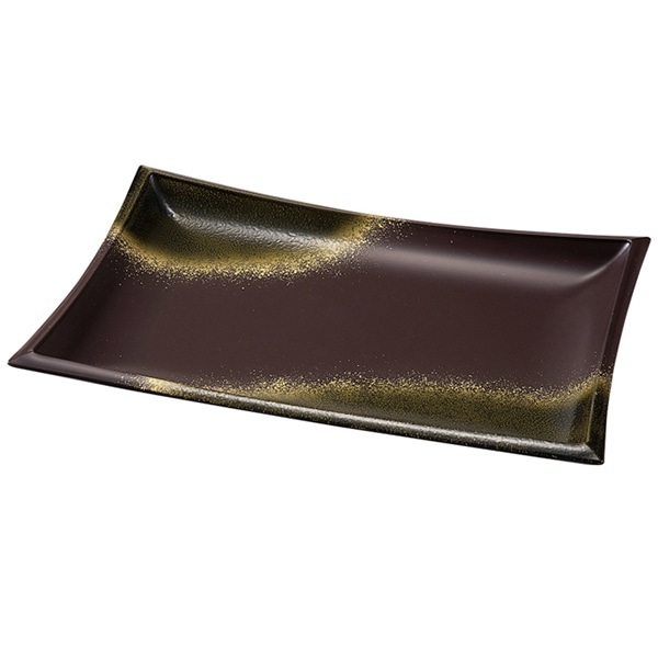 福井クラフト 盛込皿　尺2長角盛器 織部塗 51353400 1個（ご注文単位1個）【直送品】