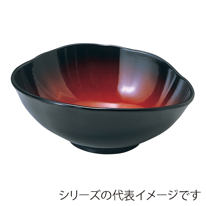 福井クラフト 鉢　4寸　吉野鉢 黒内朱ぼかしパール 51353540 1個（ご注文単位1個）【直送品】