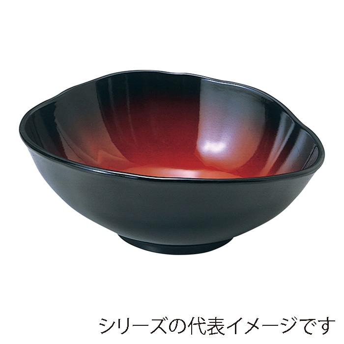 福井クラフト 鉢　4寸　吉野鉢 黒内朱ぼかしパール 51353550 1個（ご注文単位1個）【直送品】