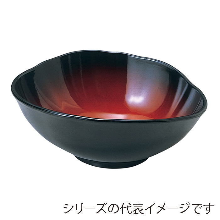 福井クラフト 鉢　4寸　吉野鉢 黒内朱ぼかしパール 51353570 1個（ご注文単位1個）【直送品】