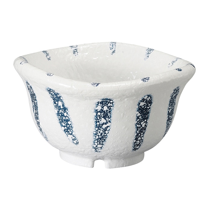 福井クラフト 三つ足小鉢 藍十草 51400400 1個(ご注文単位1個)【直送品】