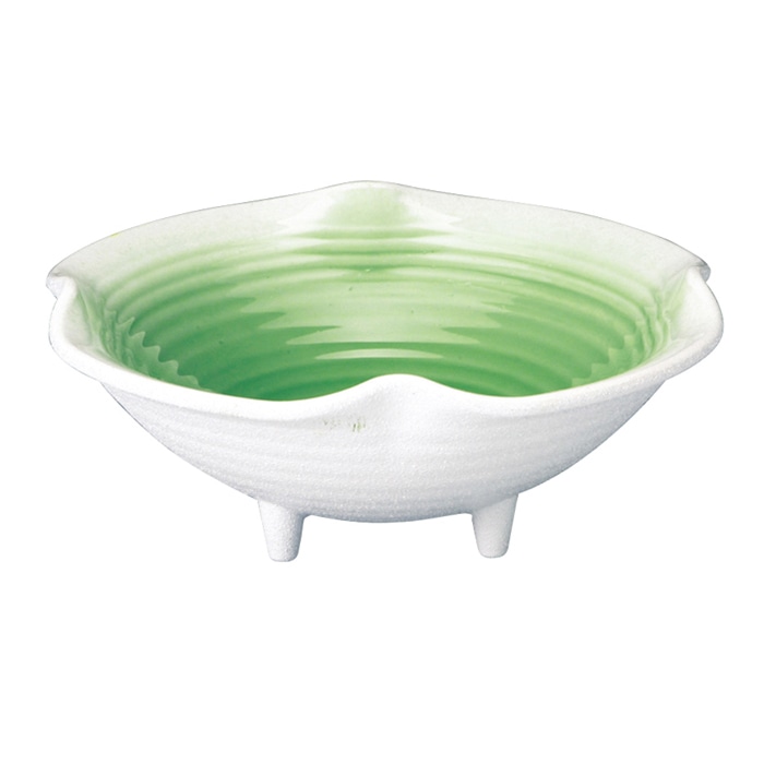 福井クラフト 盛器　耐熱5寸花盛鉢 グリーン 51400710 1個（ご注文単位1個）【直送品】