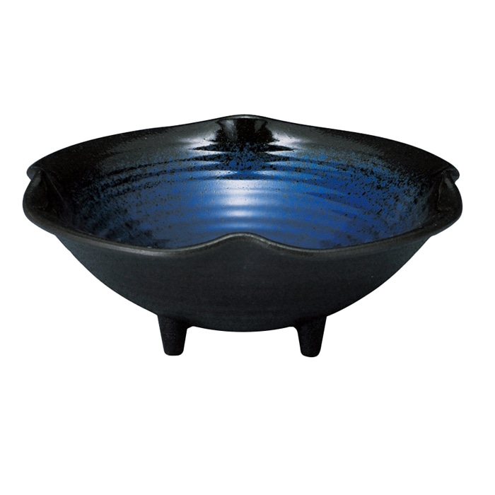 福井クラフト 盛器　耐熱5寸花盛鉢 ブルー彩 51400720 1個（ご注文単位1個）【直送品】