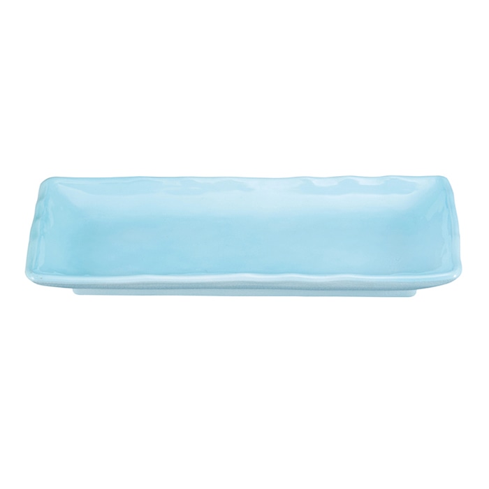 福井クラフト 耐熱8寸波渕焼物皿 青磁 51401930 1個（ご注文単位1個）【直送品】