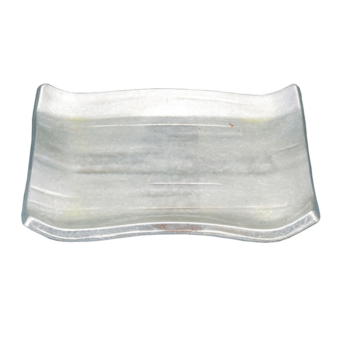 福井クラフト 耐熱6寸角四方皿 銀彩 51406630 1個（ご注文単位1個）【直送品】