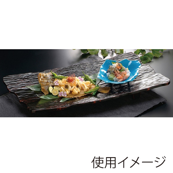 福井クラフト 越前漆器　木製懐石2尺5寸東尋坊盛器 漆曙 53250270 1個（ご注文単位1個）【直送品】