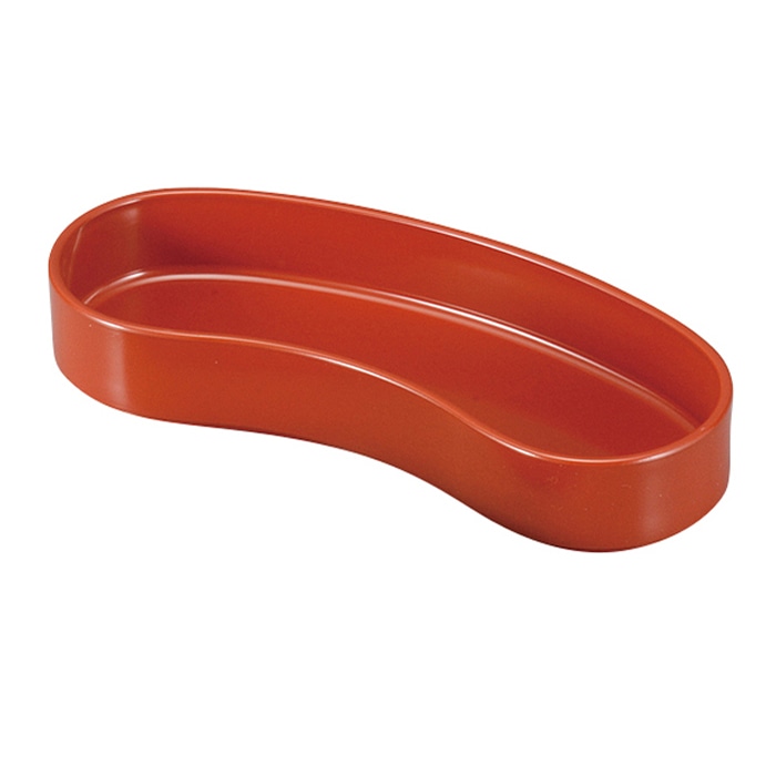 福井クラフト 前菜盛箱 7.5寸双輪盛器 浅 柿朱 55000960 1個(ご注文単位1個)【直送品】