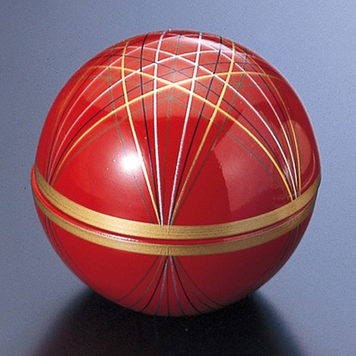 福井クラフト 球珍味朱手まり柄 内金パール 55001390 1個(ご注文単位1個)【直送品】