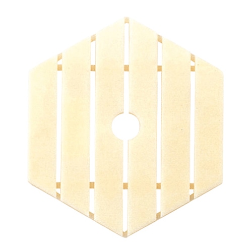 福井クラフト 六角松花堂用 目皿 ナチュラル 55001980 1個(ご注文単位1個)【直送品】