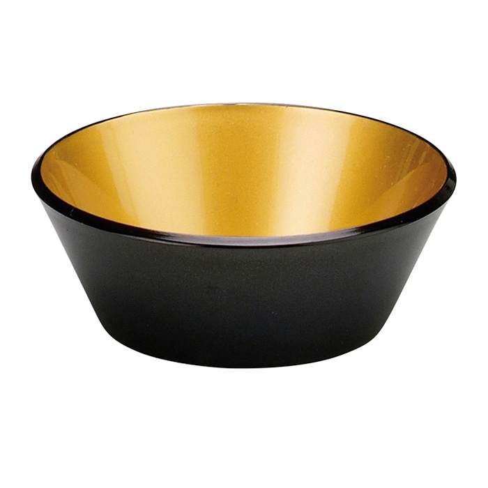 福井クラフト 3.2寸丸小鉢 金雅天黒 55002781 1個(ご注文単位1個)【直送品】