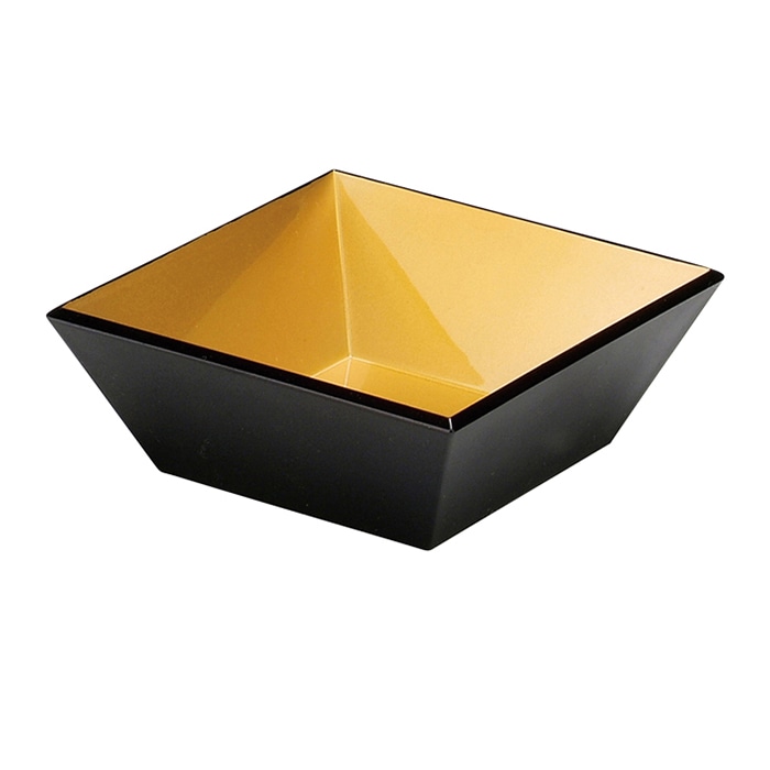 福井クラフト 3.2寸角小鉢 金雅天黒 55002811 1個(ご注文単位1個)【直送品】