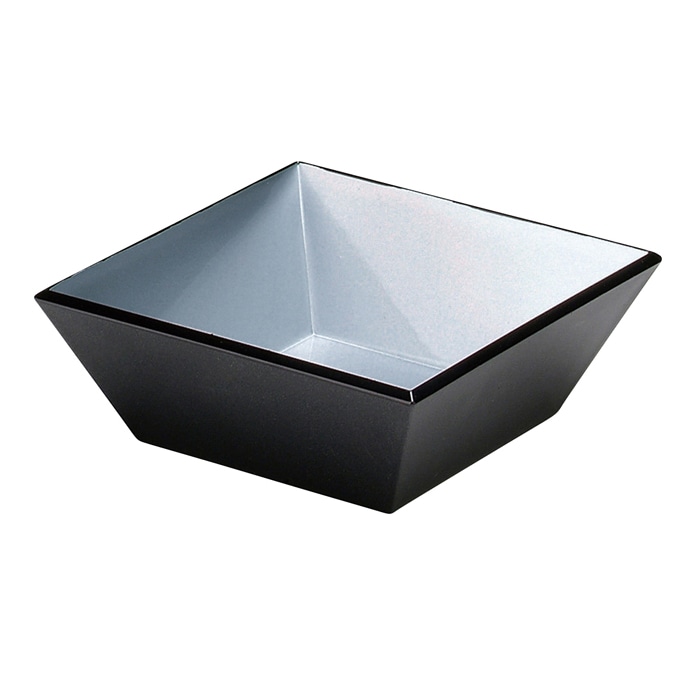 福井クラフト 3.2寸角小鉢 銀雅天黒 55002812 1個(ご注文単位1個)【直送品】