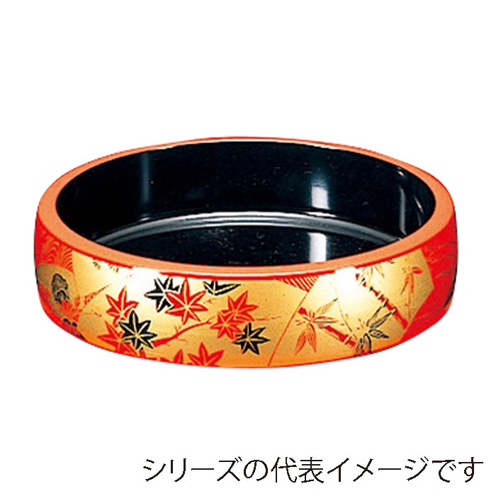 福井クラフト 寿司桶　8寸DX太鼓桶 朱扇面 62020310 1個（ご注文単位1個）【直送品】