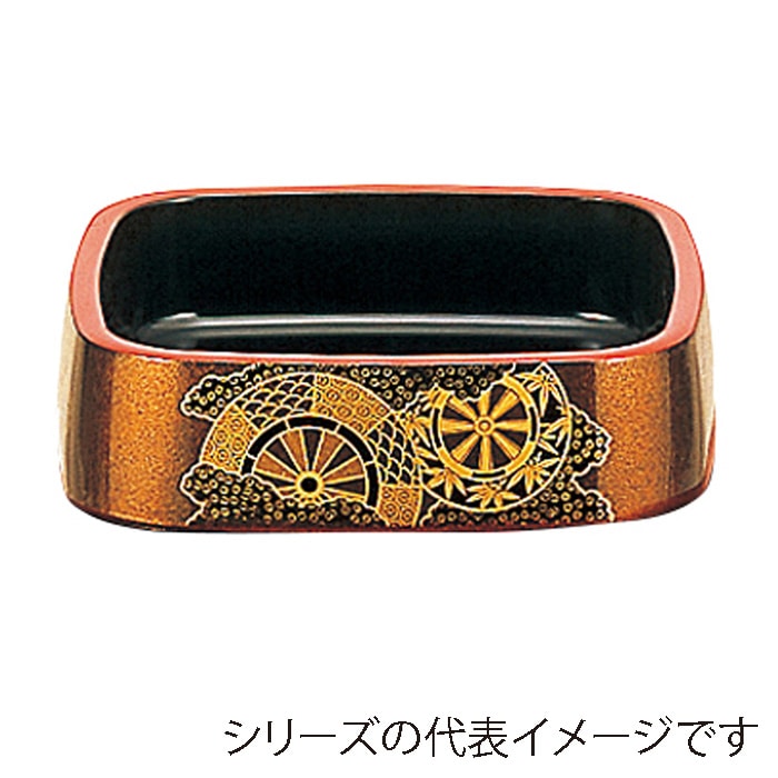 福井クラフト 寿司桶　尺2寸三味胴桶 梨地御所車 65031250 1個（ご注文単位1個）【直送品】