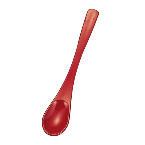 福井クラフト ABS樹脂 ベビースプーン 朱塗 69007400 1個(ご注文単位1個)【直送品】