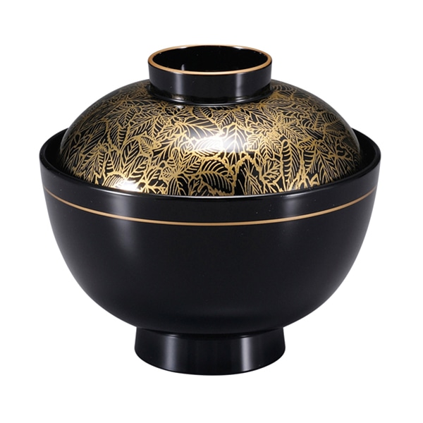 福井クラフト 耐熱吸物椀　和　越前椀　蓋親セット ケヤキ　内黒 70000590 1個（ご注文単位1個）【直送品】