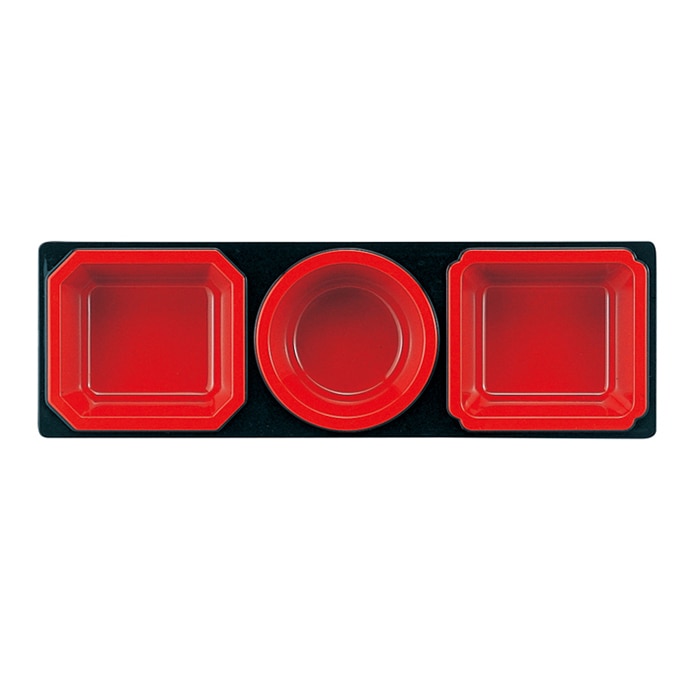 福井クラフト 尺1松寿弁当　A仕切 黒内朱 70001890 1個（ご注文単位1個）【直送品】